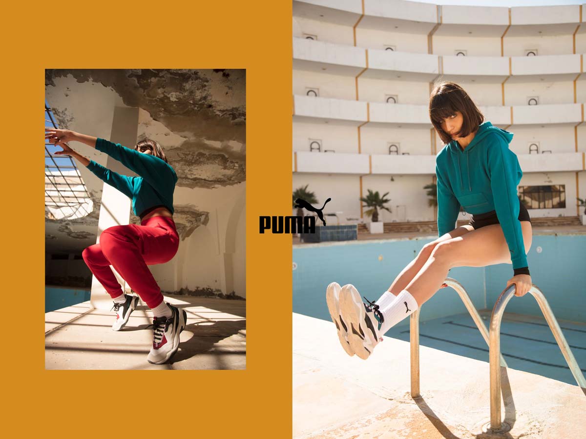 Parisian steps Lama Jouni x Puma collection Thunder sneaker | collectible  DRY magazine